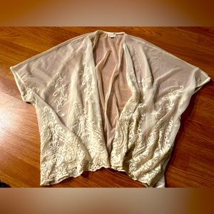 White lightweight cover up